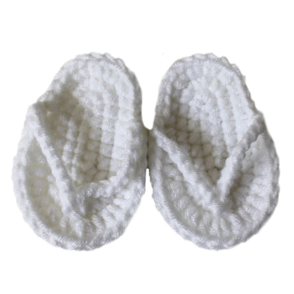 Infant Baby Cotton Slippers Baby Photography Props Newborn Fotografia Baby Photography Handmade Crochet Baby Kids Shoes Dropship