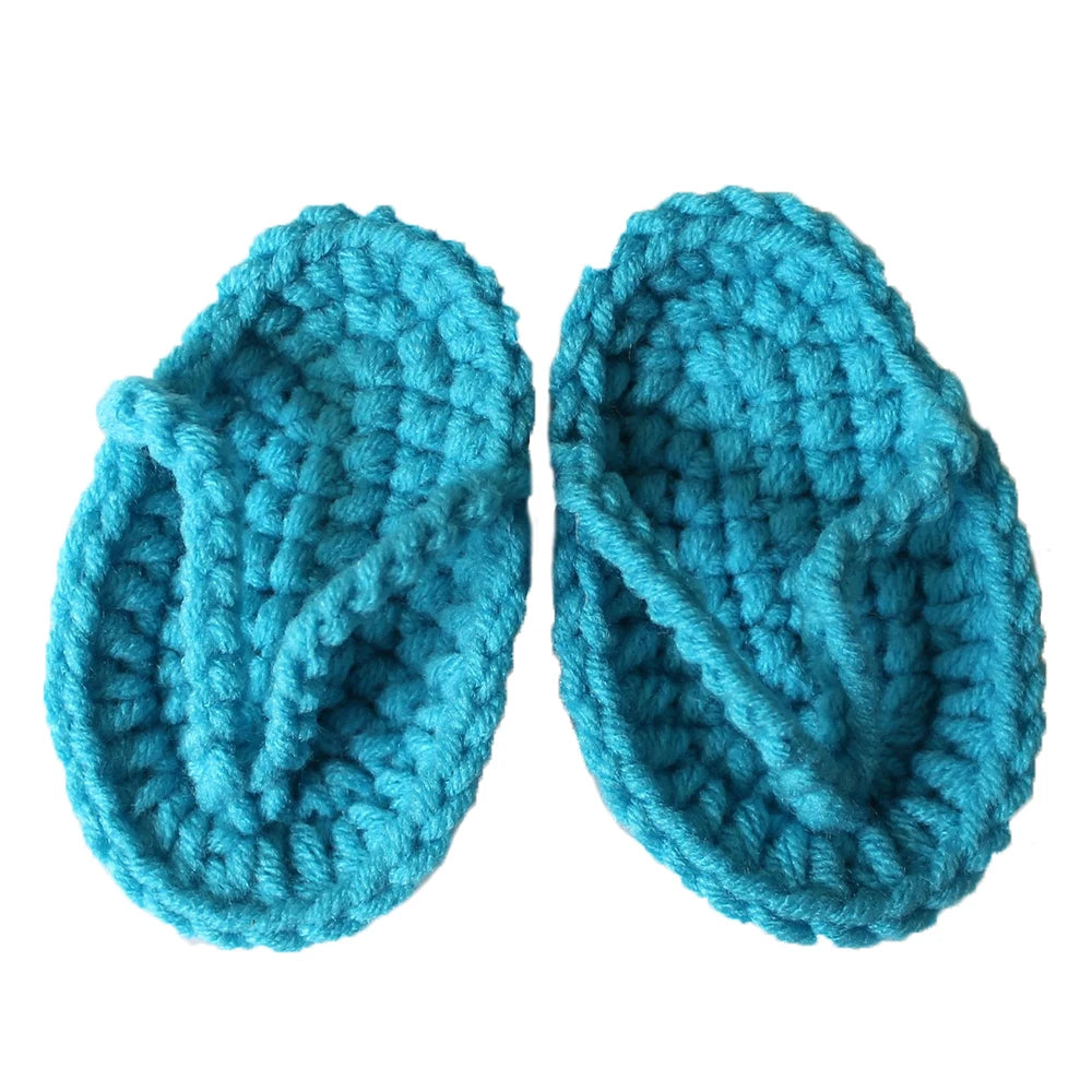 Infant Baby Cotton Slippers Baby Photography Props Newborn Fotografia Baby Photography Handmade Crochet Baby Kids Shoes Dropship